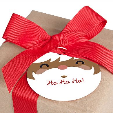 Jolly Santa Claus - Christmas Party Favor Gift Tags (Set of 20)