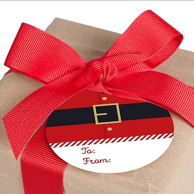 Jolly Santa Claus - Christmas Party Favor Gift Tags (Set of 20)