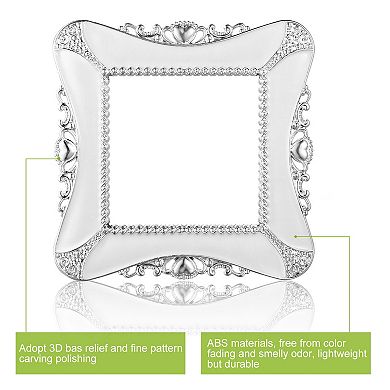2 Pack Decorative Switch Cover European Style Wall Plate Protector with Adhesive Sticker