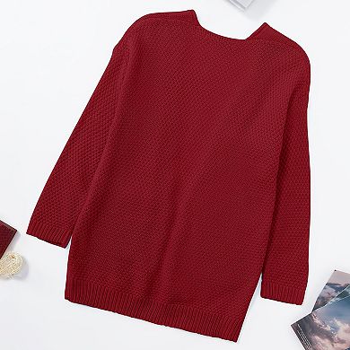 Girls Long Sleeve Cardigan Sweaters Open Front Cable Knit Chunky Kids Oversized Cute Outerwear Coat