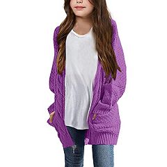 Girls Purple Kids Sweaters Tops Clothing Kohl s