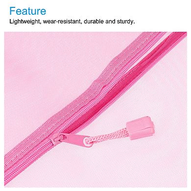 Mesh Zipper Bags Zip Pouch Pencil Case Storage Pockets for Travel Office Accessories