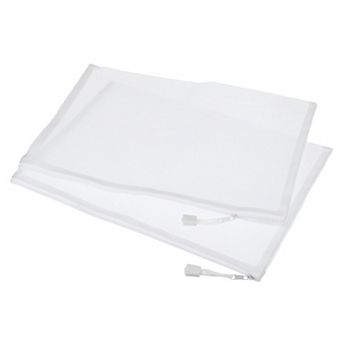 Mesh Zipper Bags, A4 Nylon Zip Pouch Pencil Case Storage Pockets For Travel, Pack Of 6