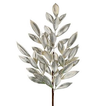 31" Metallic Leaves Spray - Elegant Christmas Decor Accent