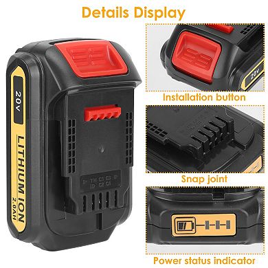 20V Replacement Battery Compatible with Dewalt DCB200, DCB205, DCB206 & More