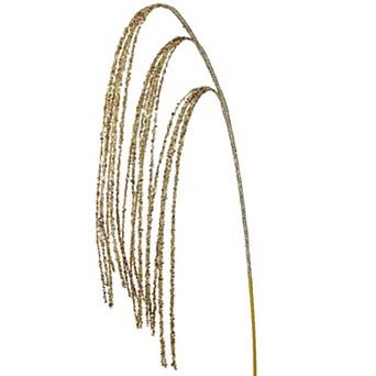 45" Gold Sequin Beaded Rain Spray - Luxurious Christmas Floral Decoration