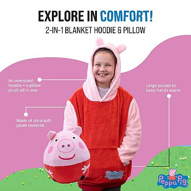 Peppa Pig Hoodie Blanket Kids Snugible