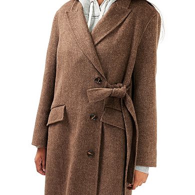 Right There Side Tie Coat