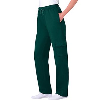 Woman Within Plus Size Better-Fleece Pull-On Cargo Sweatpants