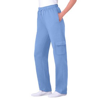Woman Within Plus Size Better-Fleece Pull-On Cargo Sweatpants