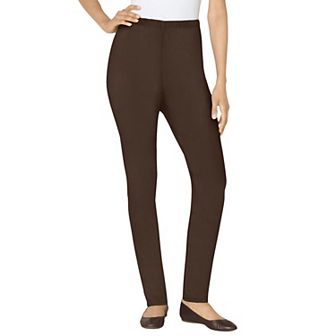 Woman Within Plus Size Petite Pull-On Elastic-Waist Stretch Fineline Denim Jeans