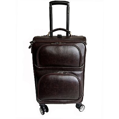AmeriLeather 2-pc. Chestnut Brown Leather Traveler Luggage Set