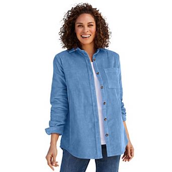 Woman Within Plus Size Corduroy Shirt