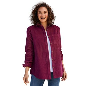 Woman Within Plus Size Corduroy Shirt