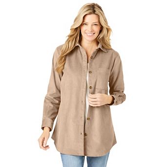 Woman Within Plus Size Corduroy Shirt