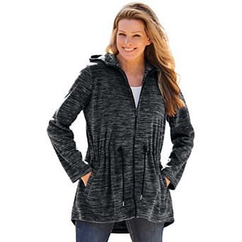 Woman Within Plus Size Microfleece Anorak