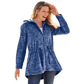 Woman Within Plus Size Microfleece Anorak