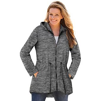 Woman Within Plus Size Microfleece Anorak