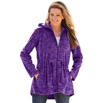 Woman Within Plus Size Microfleece Anorak