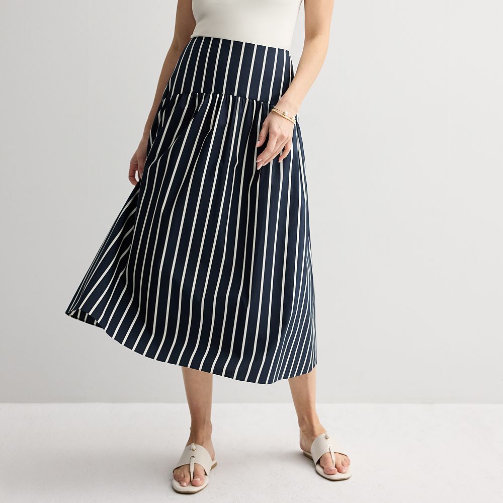 新品　正規品　WOMEN’S WARM LOGO LINE SKIRT Women's Nine West Drop Waist Maxi Skirt
