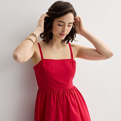 Women's Nine West Square Neck A-Line Dress