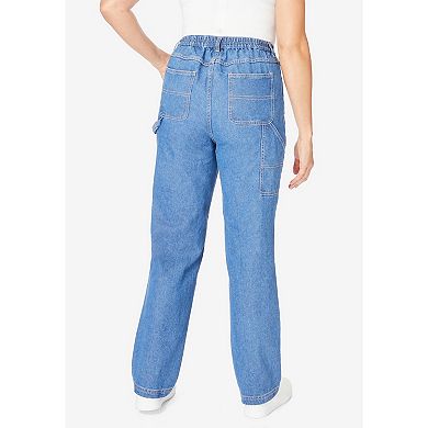 Woman Within Plus Size Carpenter Denim Pant