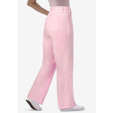 Woman Within Plus Size Tall Carpenter Denim Pant