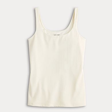 Women's Nine West Double Scoop Neck Sculpt Tank Top