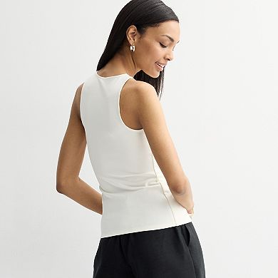 Women's Nine West High Neck Sculpt Tank Top