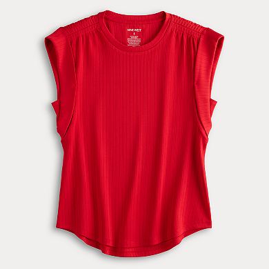 Women's Nine West Dolman Tee with Ruching