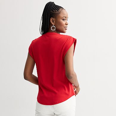 Women's Nine West Dolman Tee with Ruching