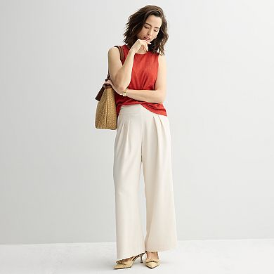 Women's Nine West Texture Pleated Knit Top