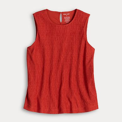 Women's Nine West Texture Pleated Knit Top