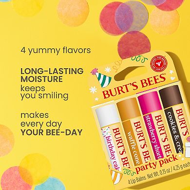 Burt's Bees Party Pack Lip Balm Gift Set