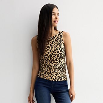 Women's Nine West Side Ruched Knit Tank Top