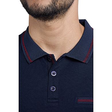 Men's Cultura Short Sleeve Golf Polo With Chest Rib Pocket