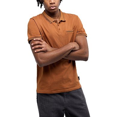 Men's Cultura Short Sleeve Golf Polo With Chest Rib Pocket