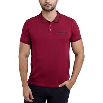 Men's Cultura Short Sleeve Golf Polo With Chest Rib Pocket