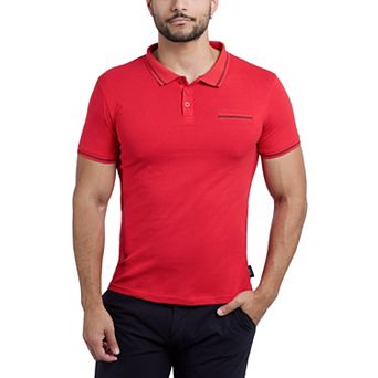 Men's Cultura Short Sleeve Golf Polo With Chest Rib Pocket