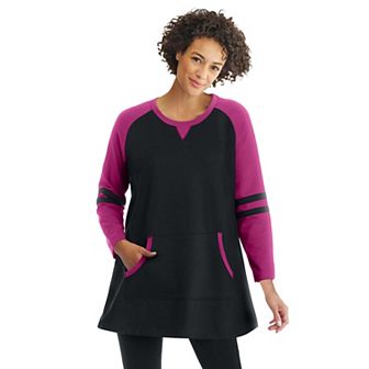 Woman Within Plus Size Baseball Sweatshirt