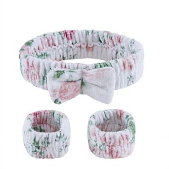 Laura Ashley Spa Head & Wristbands Set
