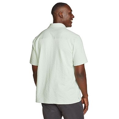 Big & Tall Eddie Bauer Alderpine Short Sleeve Seersucker Shirt