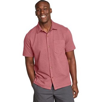 Big & Tall Eddie Bauer Alderpine Short Sleeve Seersucker Shirt