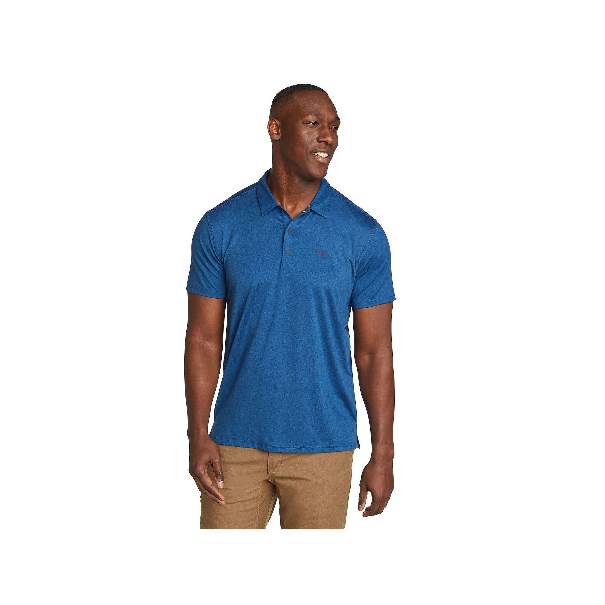 Big & Tall Eddie Bauer Short Sleeve Mountain Trek Polo 2.0 Shirt, Mens, Si