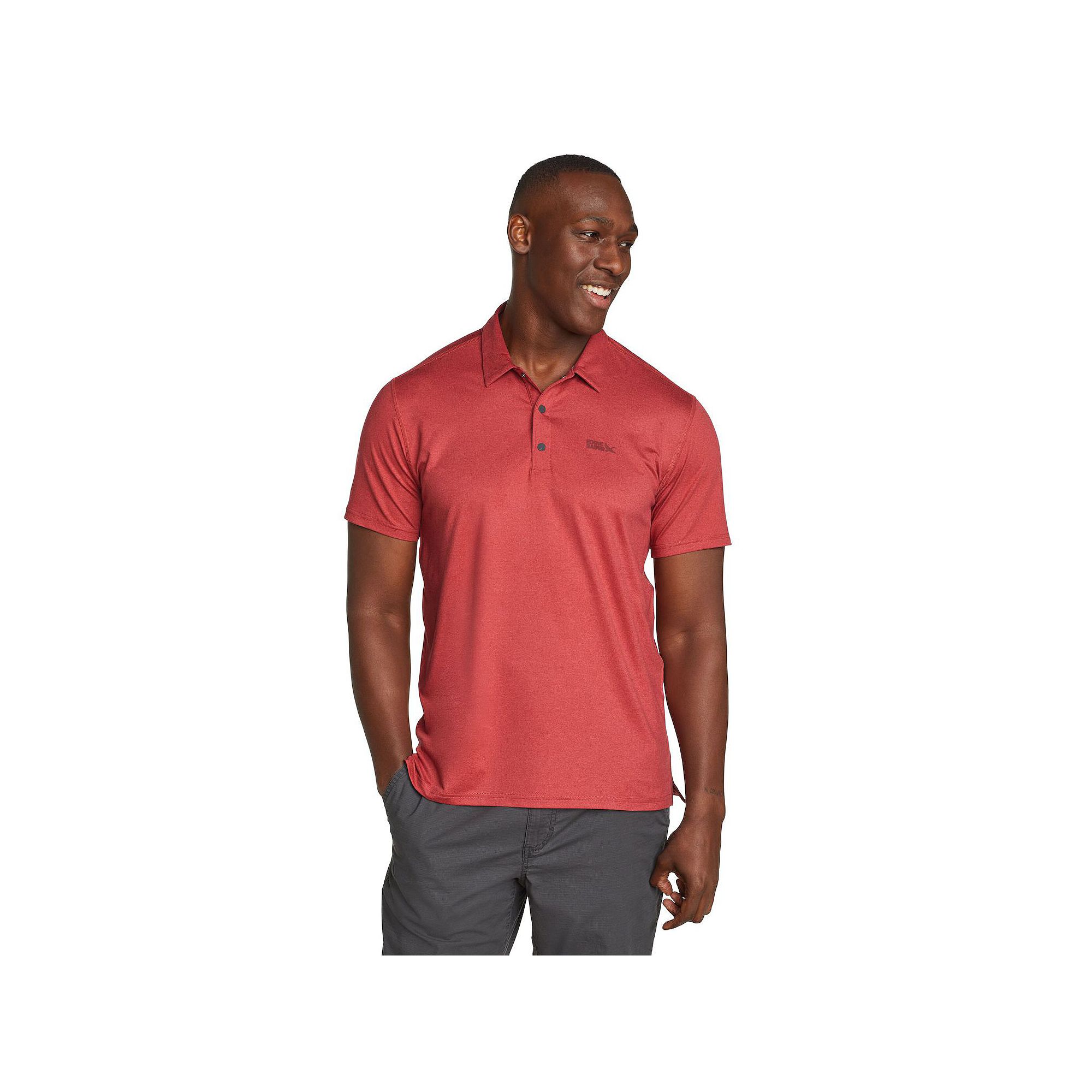 Big & Tall Eddie Bauer Short Sleeve Mountain Trek Polo 2.0 Shirt, Mens, Si