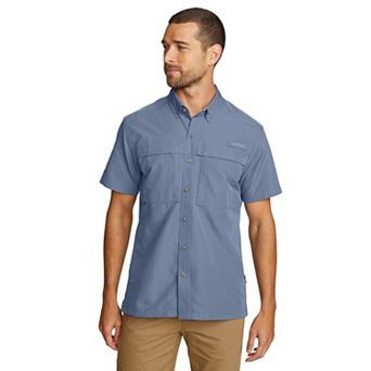 Big & Tall Eddie Bauer Short Sleeve Rainier Ripstop Button-Down Shirt