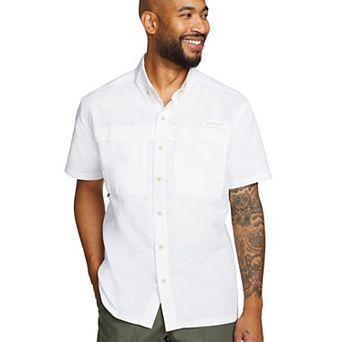 Big & Tall Eddie Bauer Short Sleeve Rainier Ripstop Button-Down Shirt