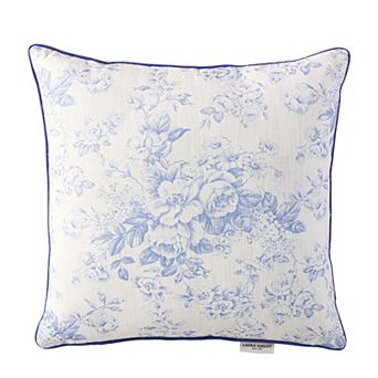 Laura Ashley Floral Toile Throw Pillow