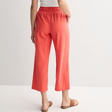 Women's Sonoma Goods For Life® Linen Wide Leg Ankle Pants