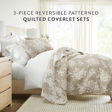 Home Collection Distressed Bouquet Reversible All Season Down-Alternative Quilt Set